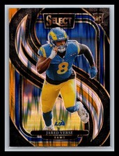 Jared Verse Rookie Los Angeles Rams 2024 Panini Select #132 Black & Orange Prizm