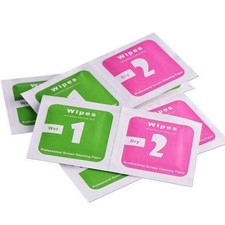 AU 10pcs Camera lens optical screen protector cleaning alcohol wet dry wipes