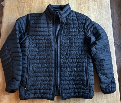 Eddie Bauer Eb650 Jacket Mens M Down Insulated Puffer Lightweight Black *Read*