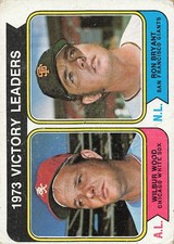 1974 TOPPS #205 RON BRYANT WILBUR WOOD VICTORY LEADERS