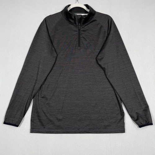 GFORE G/FORE Shirt Mens Medium 1/4 Zip Pullover Golf Skull Back Graphic Vented - Picture 2 of 11
