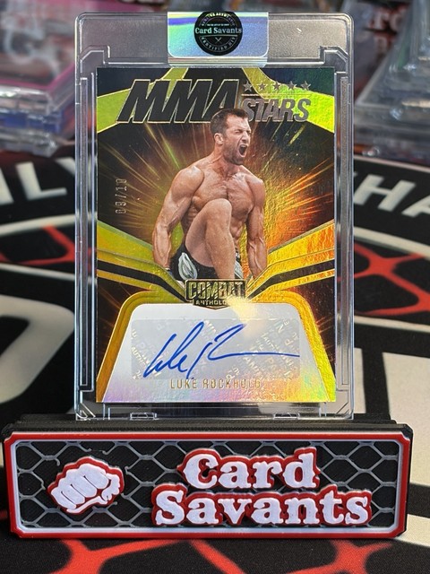 LUKE ROCKHOLD AUTO /10 GOLD MMA STARS 2025 PANINI COMBAT ANTHOLOGY