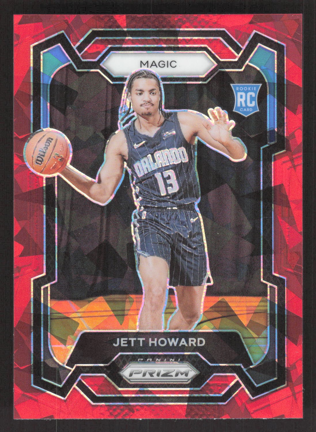 2023-24 Panini Prizm #132 Jett Howard Prizms Red Ice