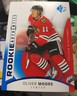 OLIVER MOORE 2025-26 UPPER DECK UD SP ROOKIE AUTHENTICS BLUE #116 RC
