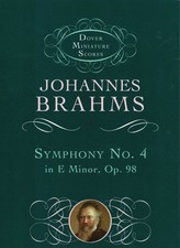 Partitura Brahms Symphony No.4 Dover composición clásica