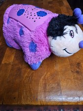 Pillow Pet Dream Lite 12" Pink Butterfly Purpl Green Starry Sky Night-Lite Works
