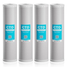 4 pcs Big Blue CTO Carbon Block Water Filters 20" x4.5 Whole House Cartridges