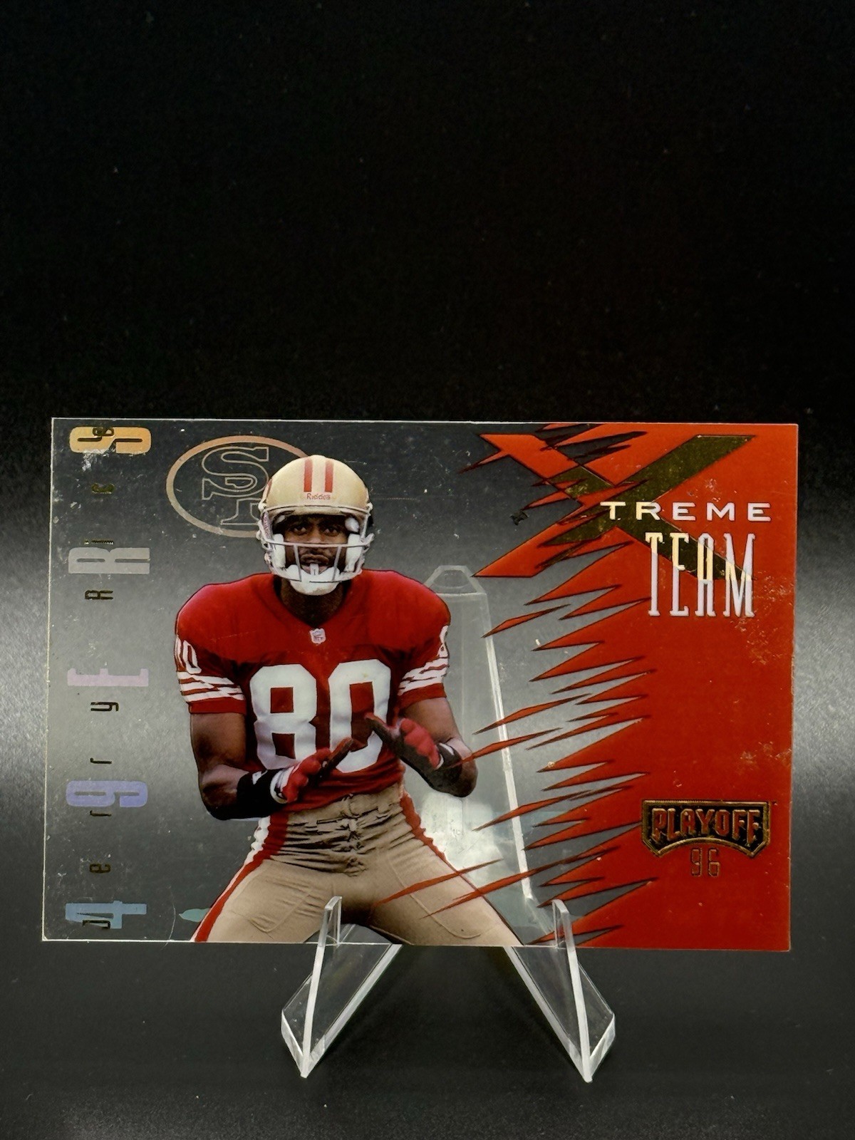 1996 Playoff Absolute #XT 03 Jerry Rice Xtreme Team Football Insert