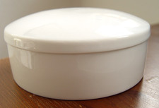°°° ROSENTHAL PORZELLAN ALTE MARKUNG WEISS DECKELDOSE D = 12,5 CM FLOHBISS °°°