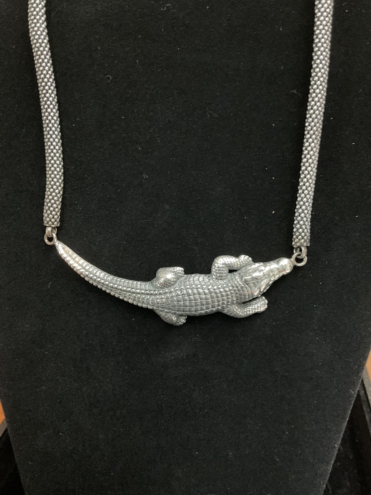 Ross simons italian silver .925 alligator collar neck… - Gem