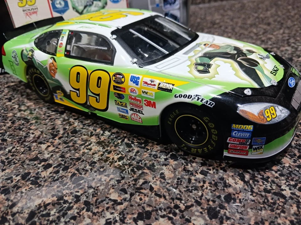 Roush Racing #99 Lanterna Verde Ford Jeff Burton 2004 Preferred Diecast NASCAR DC - Imagem 3 de 4