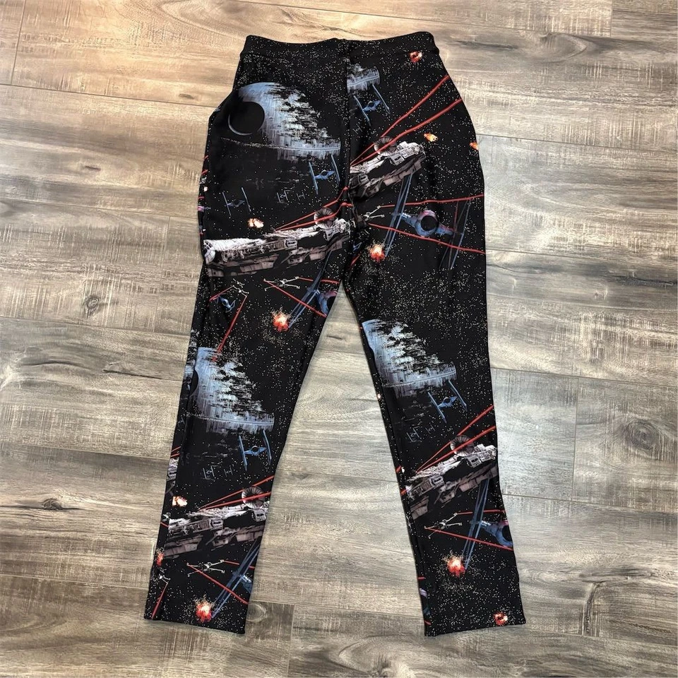 BlackMilk Star Wars Death Star Battle Leggings Women's S Multicolor - Image 2 of 4