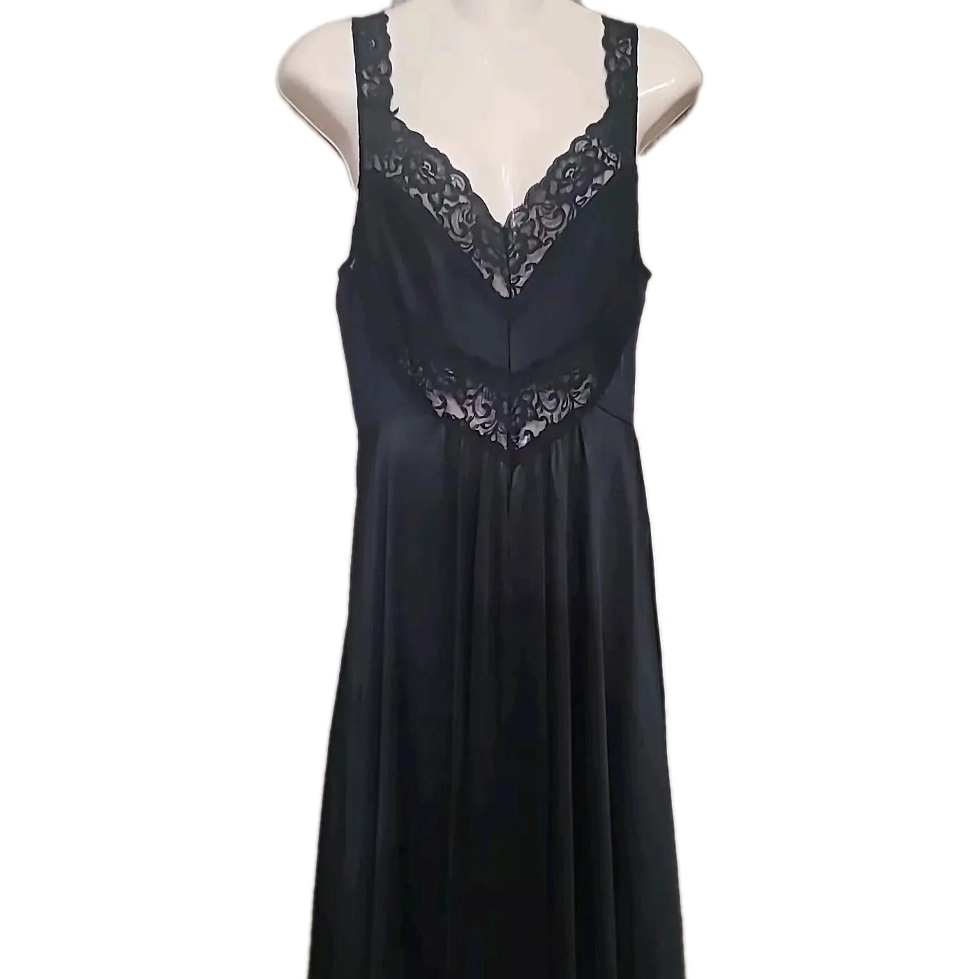 UNDERCOVER Abito vestito slip maxi camicia da notte sottocoperta vintage nylon seta XL