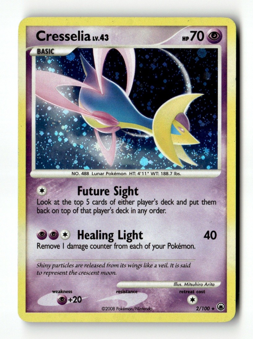 Cresselia Holo Rare Holo Majestic Dawn 2/100 LP Pokémon TCG