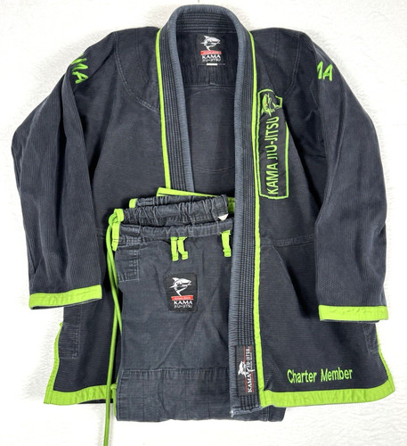 Rickson Gracie Kama Jiu-Jitsu 2pc MMA Premium BJJ Grappling Gi Size A2