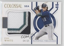 2021 Panini National Treasures Colossal Materials Holo Gold 4/25 Evan White 0q3g
