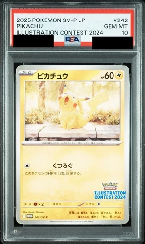 PSA 10 Pokemon Pikachu 242/SV-P Illustration Contest 2024 SV Promo Japanese