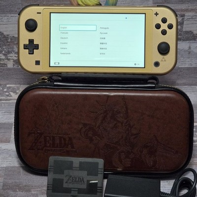 Nintendo Switch Lite: Hyrule Edition with Charger and BOTW Deluxe