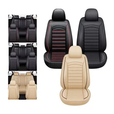 For 2010-2024 Honda CRV Accord Civic Car Leather Seat Covers Front Rear Full Set