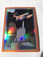2010 BOWMAN 1st CHROME ORANGE REFRACTOR ROOKIE NOLAN ARENADO RC  #1/25  EBAY 1/1