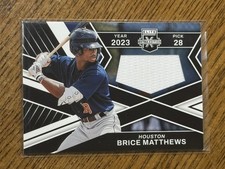 Brice Matthews 2023 Panini Elite Extra Edition First Round Materials #FR-BCM