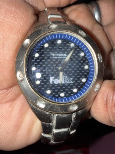 Fossil FedEx Watch READ Collectible FEDEX