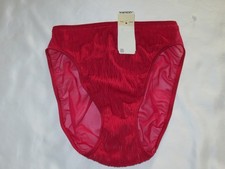 Vintage Warners textural nylon stretch Panties size M brief 1990s NWT fuchsia