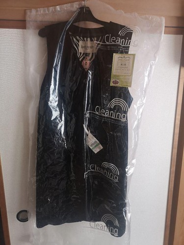 USED BALMAIN GENUINE LEATHER LONG VEST GOOD M-66ED - Picture 6 of 6