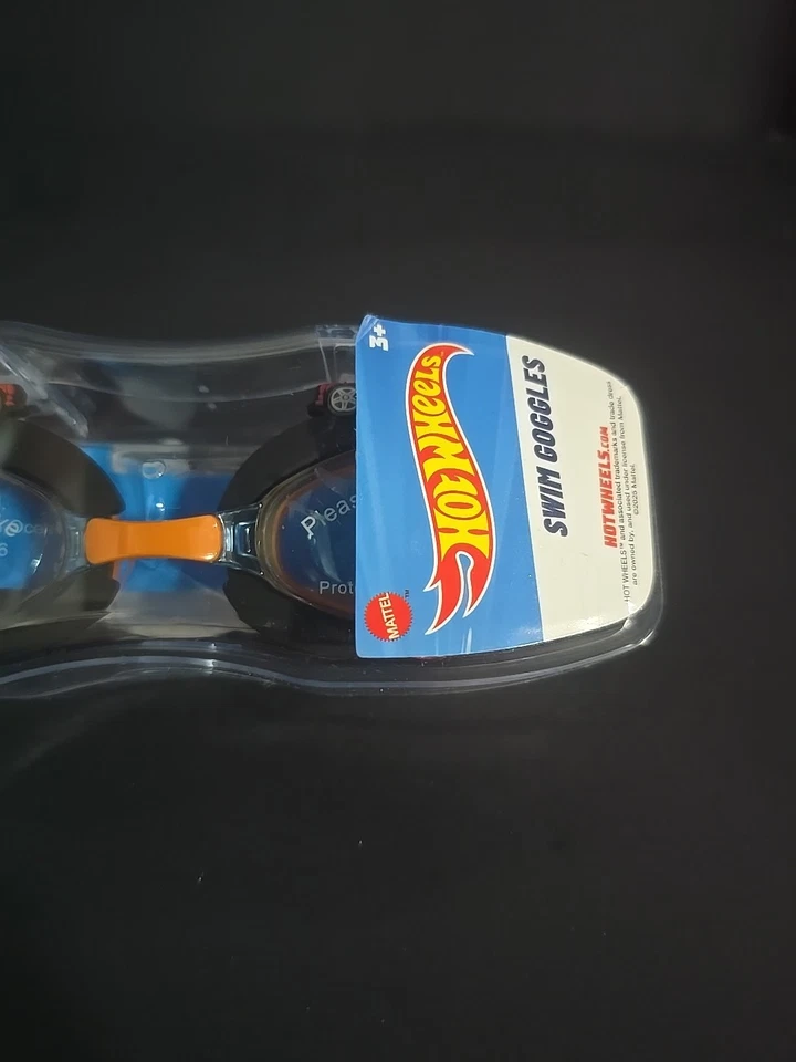 NEW HOT WHEELS Anti-Fog Swim Goggles w/ Hard Case Super-Soft Watertight Seal NWT - Image 4 of 4