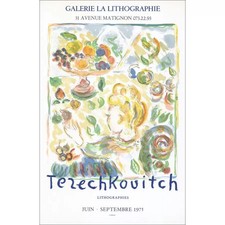TERECHKOVITCH Kostia - Lithographie "Exposition Galerie la lithographie, Paris" 