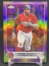 2022 Topps Chrome Xander Bogaerts Sonic Purple Yellow Refractor /299