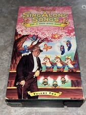 Disney&rsquo;s Sing Along Songs, Zip-A-Dee-Doo-Dah , Volume Two VHS ***TESTED***