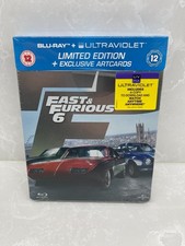 Image of Blu Steel 4 U Fast And Furious 6 Limited Edition Artcards Steelbook New Sealed