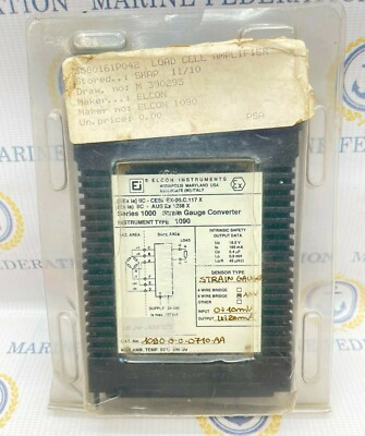 Elcon Instruments 1090-G-0-0710-AA Strain Gauge Converter 24VDC 