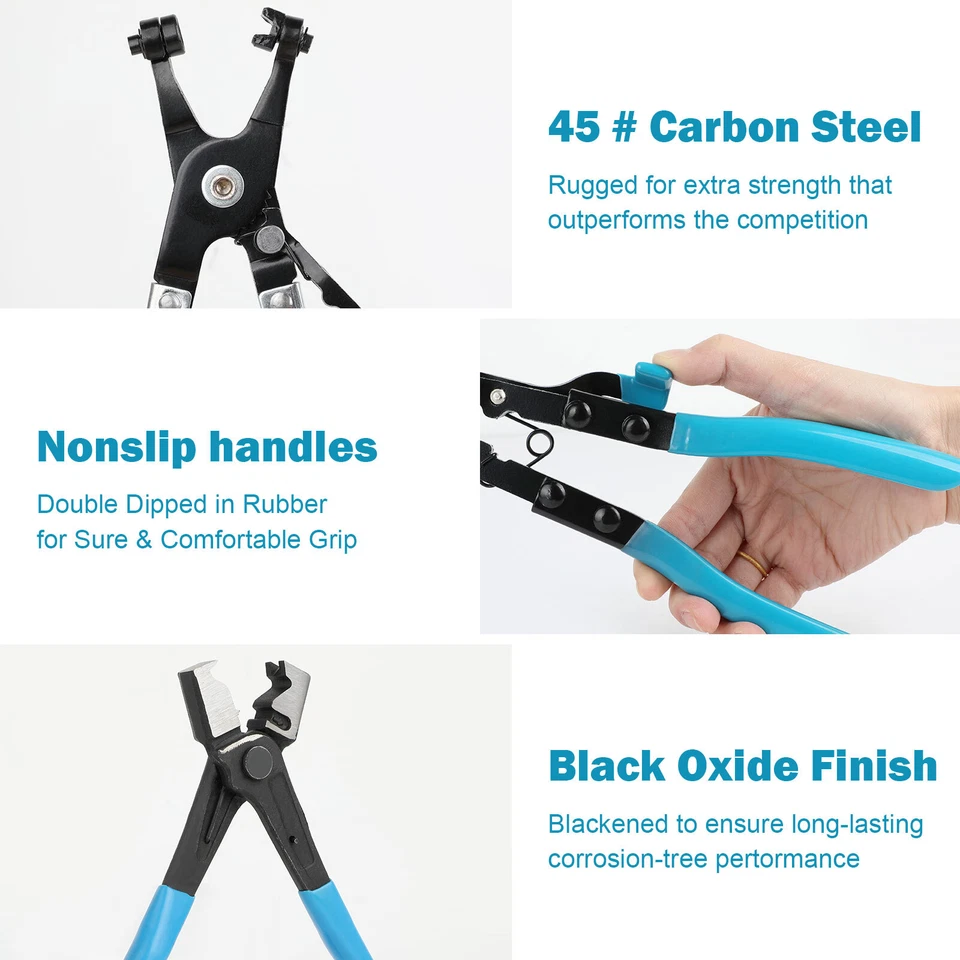 Schlauchklemmenzangen Set Schlauchschellenzange Schlauchschelle Zange Werkzeug - Bild 3 von 4