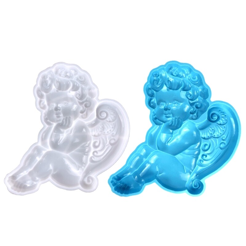 Molde de fundición de resina para adornos de pared hágalo usted mismo hecho a mano artesanía bebé moldes de silicona