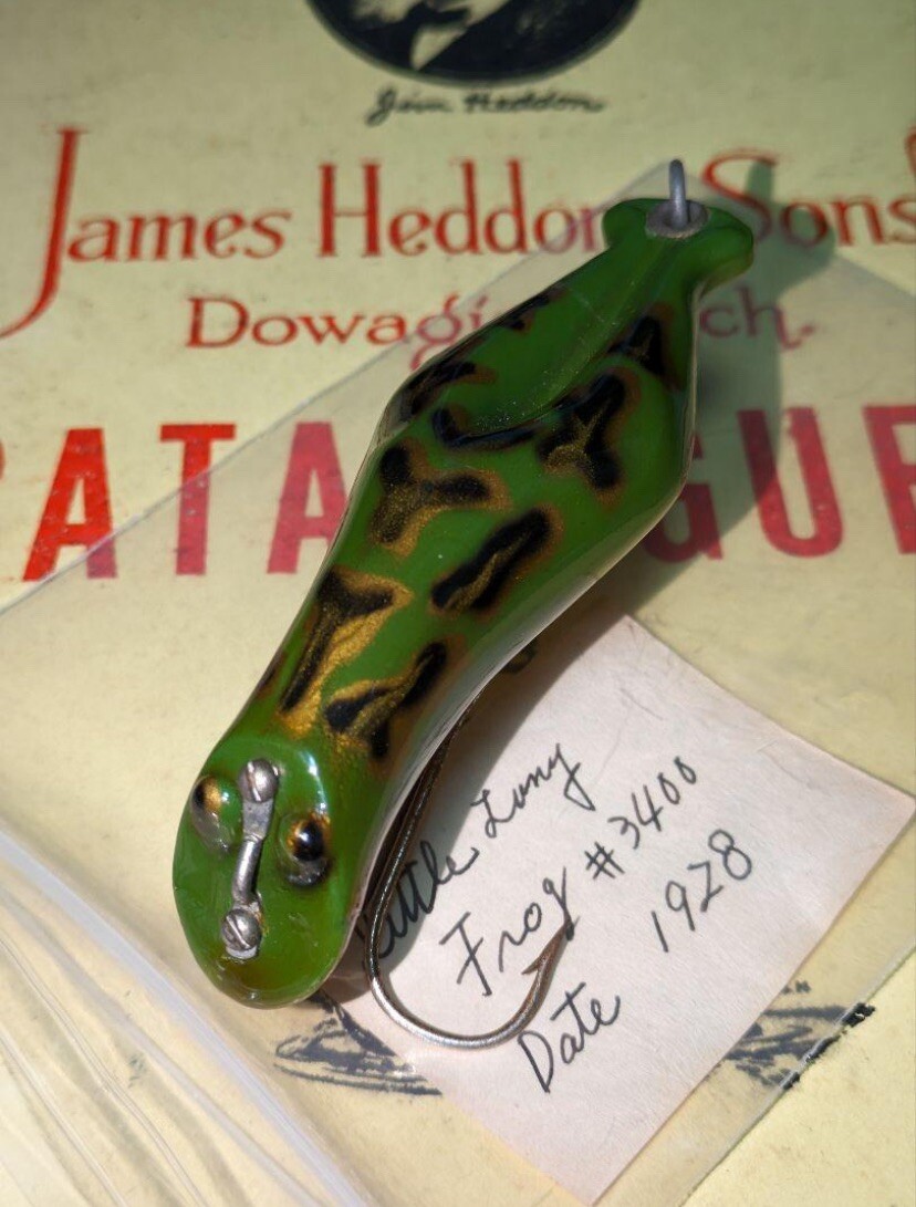 HEDDON LUNY FROG　美品 Heddon Little Luny Frog 3400 1928's Old Lure Ship From Japan | eBay