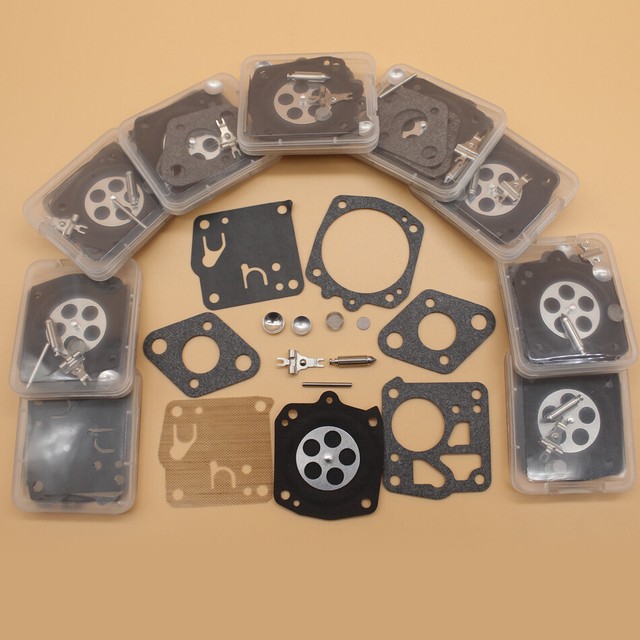 10Kit/lot Carburetor Diaphragm Repair Kit For HUSQVARNA 61 66 162 165