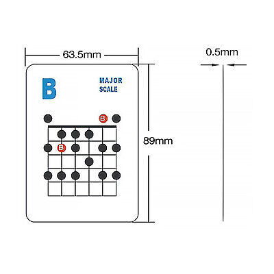  NA2 Guitar Chord and Scale Learning Cards - 49 Guitar Flash  Cards For Acoustic and Electric, Learn, Practice