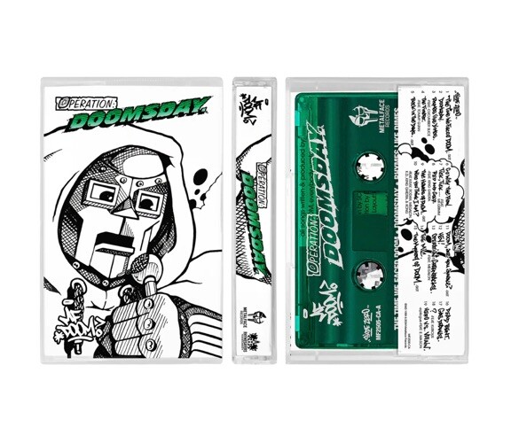MF DOOM Operation Doomsday 1/1500 GREEN Cassette Tape 25th Anniv
