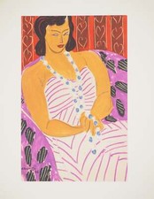 Henri Matisse: Lady in a White Dress, Signed Lithograph