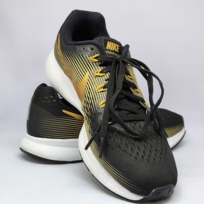 Size Nike Air Zoom Pegasus 34 Black Metallic Gold Running