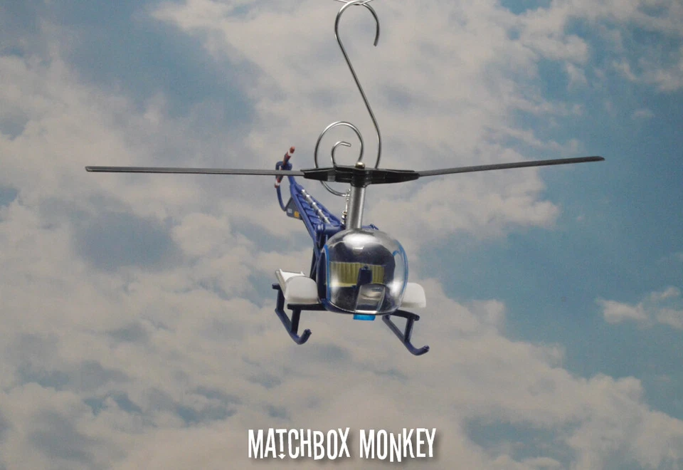 Bell H-47 US Marines Medevac MASH Helicóptero Guerra de Corea Adorno de Navidad USMC Foto 2 de 4