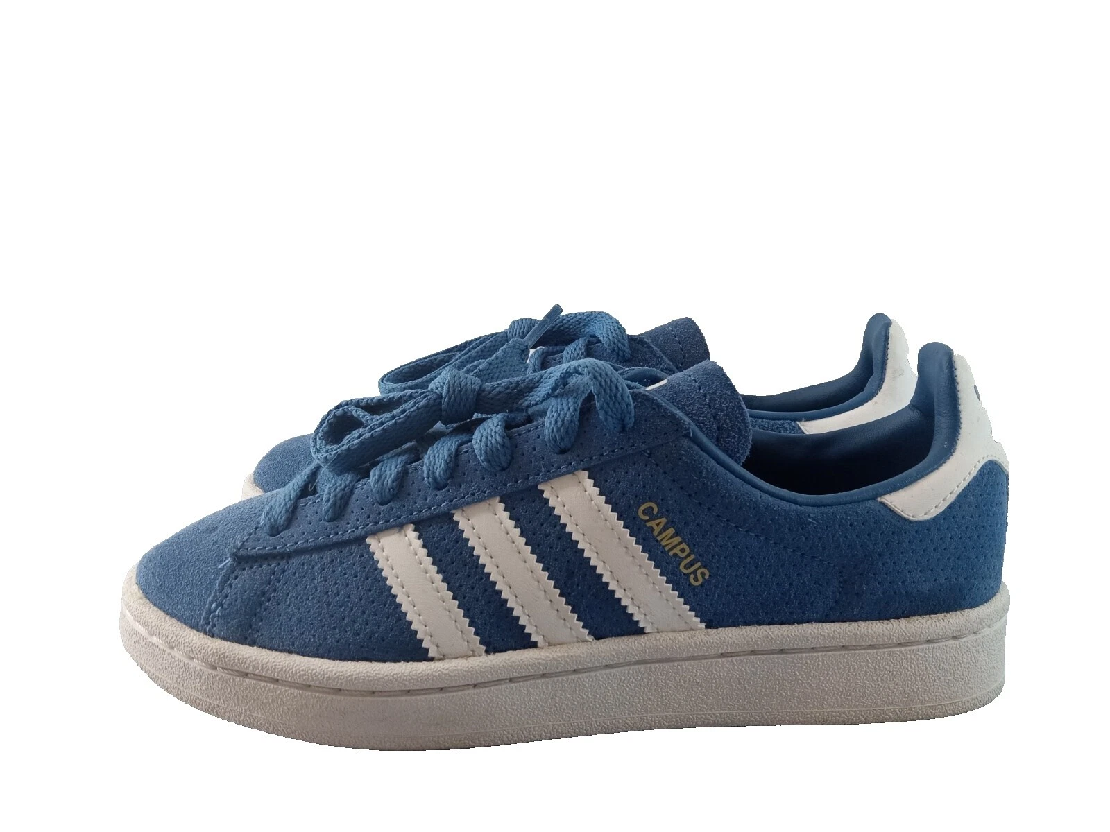 Adidas zapatos de gamuza azul para niños
