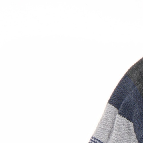 Maine New England Men's Grey Blue Striped Jumper L - Picture 12 of 12