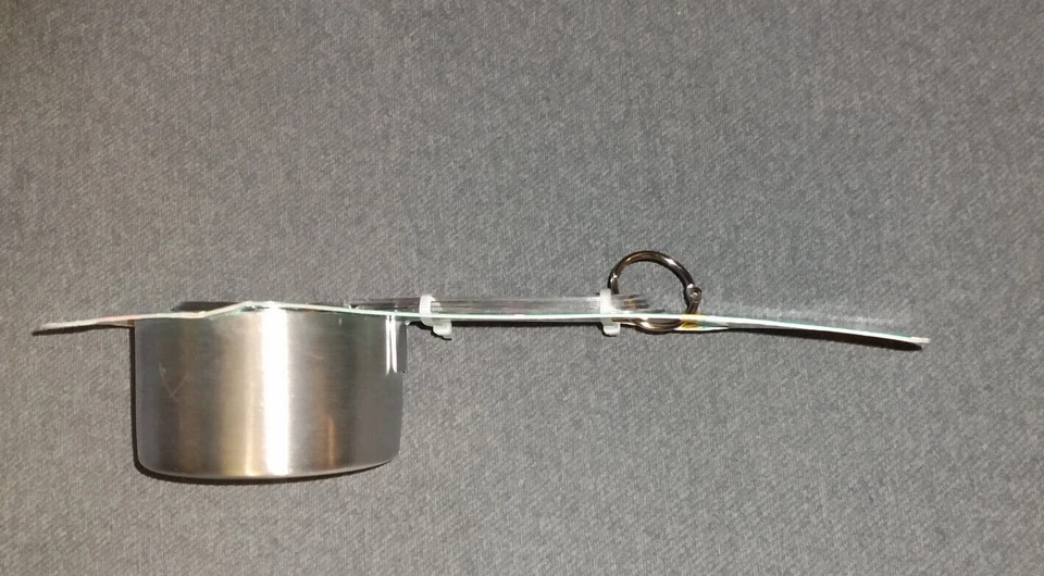 Pioneer Woman Set Of 4 Measuring Cups Stainless Steel Playful Posy Embossed, NEW - Image 4 of 4