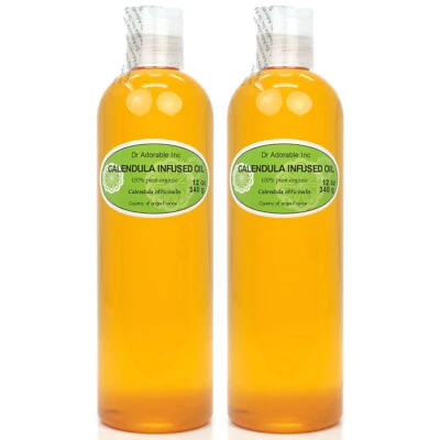 ORGANIC CALENDULA INFUSED OIL NATURAL 100% PURE 1 OZ 2 OZ 4 OZ -UP TO 7 LB
