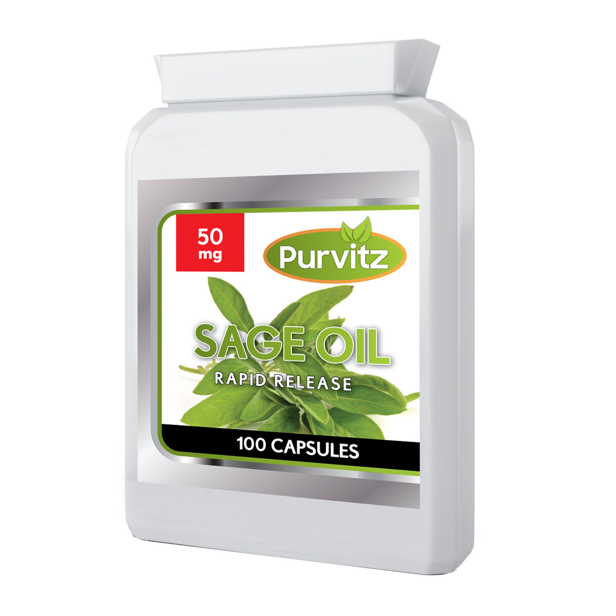 Sage Oil Capsules Memory Support Menopause Hot Flush Night Sweats UK