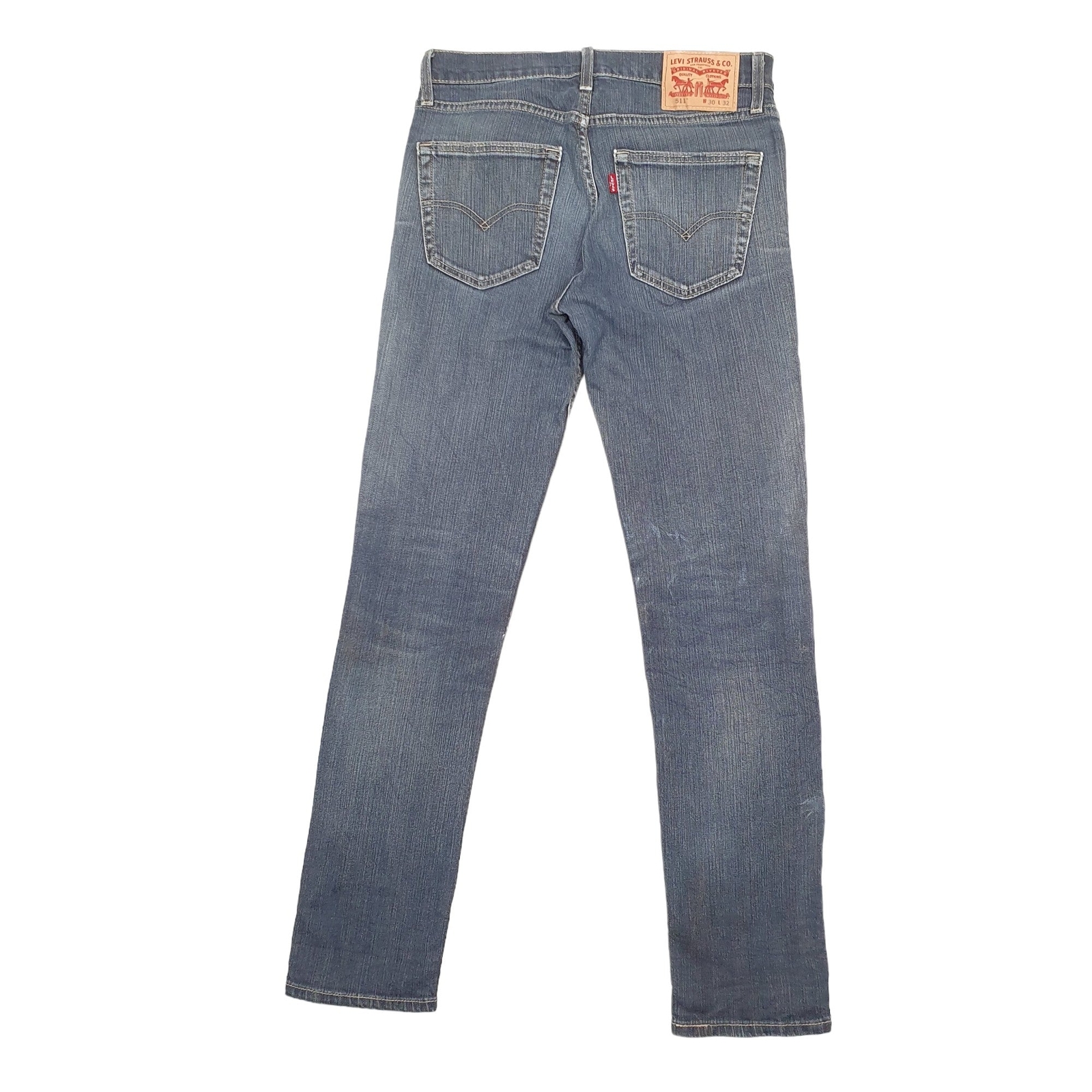LEVIS 511 Jeans Slim Fit Black Denim Trousers Mens W30 L32 image 3