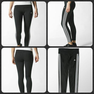 ADIDAS PERFORMANCE ESSENTIALS 3 STRIPES WOMEN'S STRETCHY TIGHTS BNWT